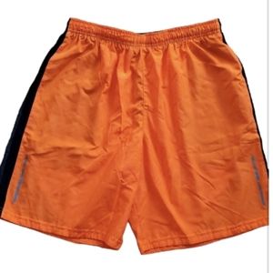 Tek Gear Mens Performance Thin‎ Orange Running Shorts Size Medium